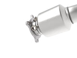 aFe Twisted Steel Down Pipe 3 IN 304 Stainless Steel w/ Cat - Audi / 2.0T / B8 / A4 / A5 / Q5