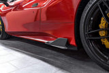 Ferrari 488 GTB & GTS Carbon Side Fins (with adapters)