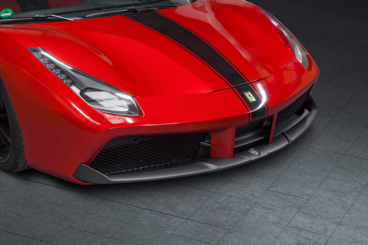 Ferrari 488 GTB & GTS Carbon Front Spoiler (Matte)