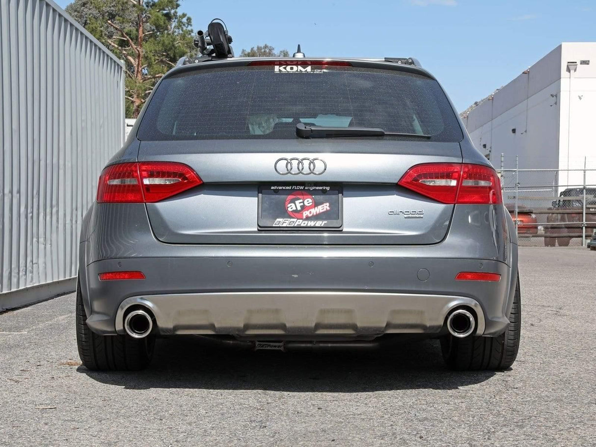 aFe MACH Force-Xp 3 IN to 2-1/2 IN 304 Stainless Steel Axle-Back Exhaust System - Audi B8 Allroad