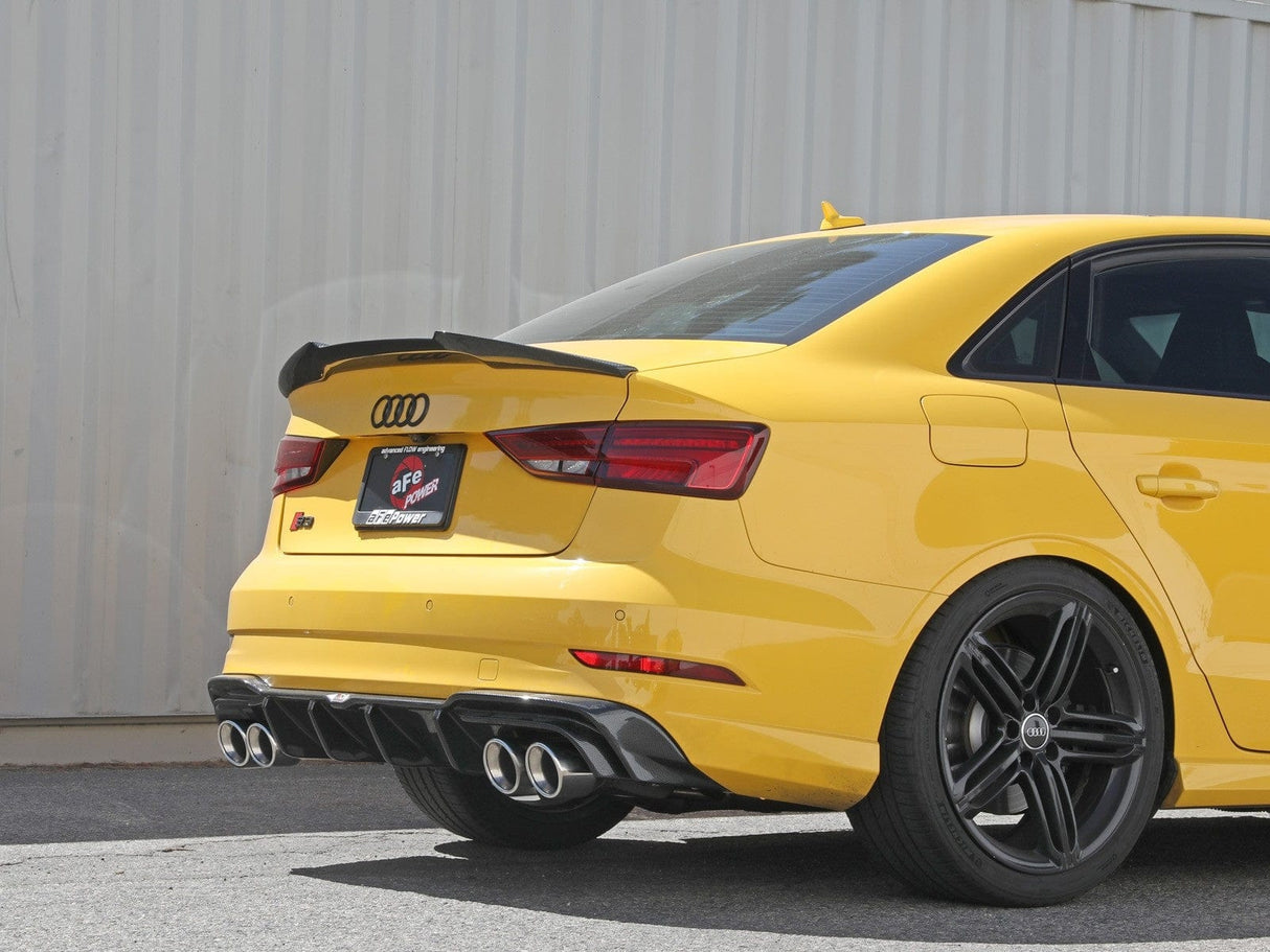 aFe MACH Force-Xp 3 IN to 2-1/2 IN 304 Stainless Steel Cat-Back Exhaust System - Audi 8V S3 Sedan