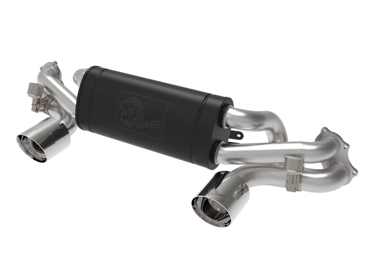 aFe Mach Force-Xp 2-1/4 IN to 2-1/2 IN 304 Stainless Steel Cat-Back Exhaust System - Porsche Cayman 718 GT4