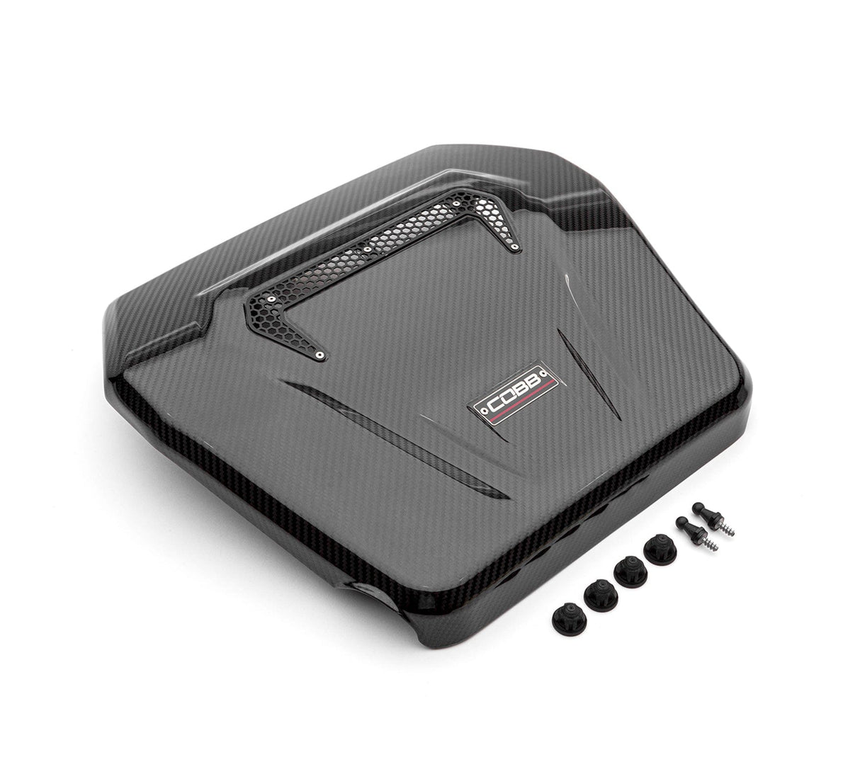 COBB Redline Carbon Fiber Engine Cover - VW/Audi / Mk7+ / Mk8 GTI / Golf R / GLI / 8V A3 / S3
