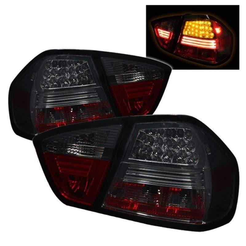 Spyder BMW E90 3-Series 06-08 4Dr LED Tail Lights - Smoke