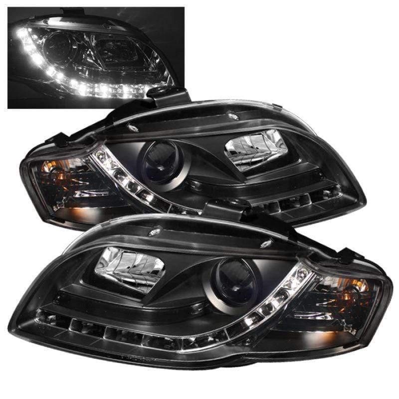 Spyder Audi A4 06-08 Projector Headlights - Black