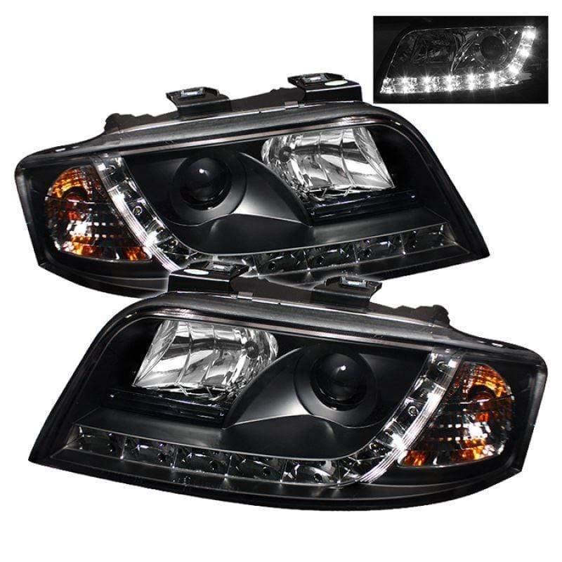 Spyder Audi A6 02-04 Projector Headlights - Black