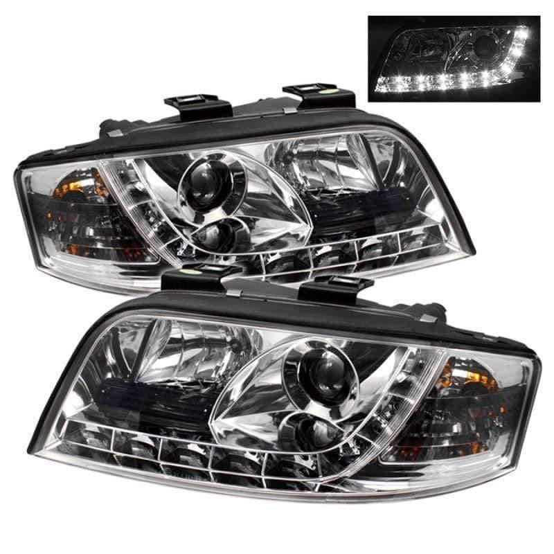 Spyder Audi A6 02-04 Projector Headlights - Chrome