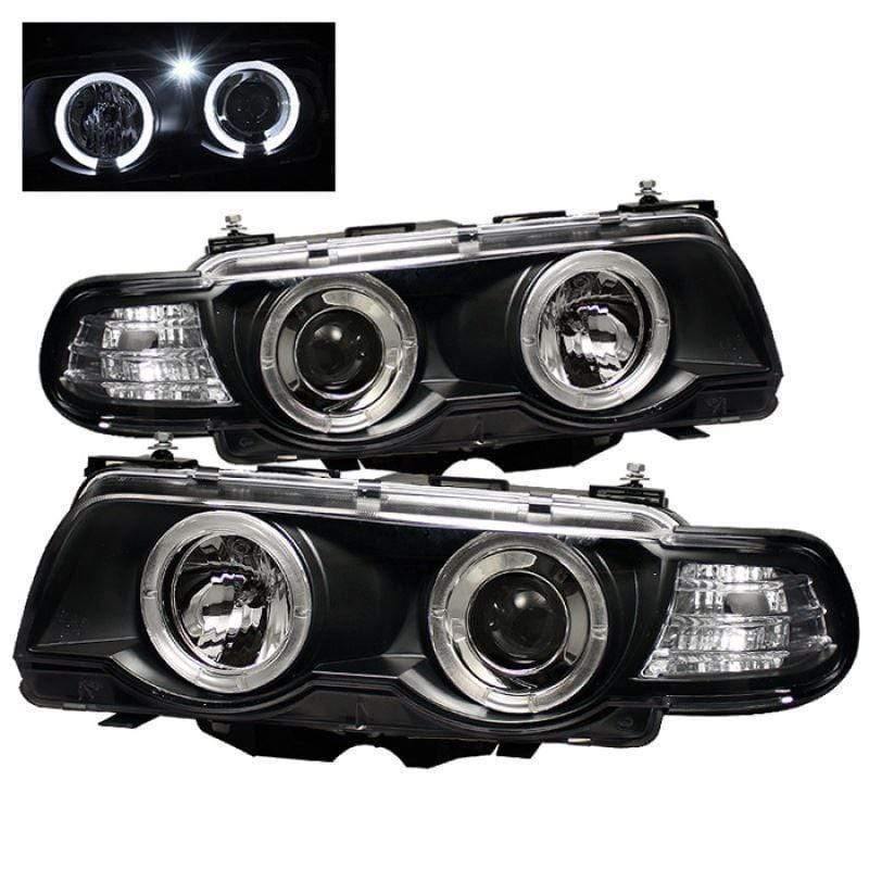 Spyder BMW E38 7-Series 99-01 Projector Headlights - Black