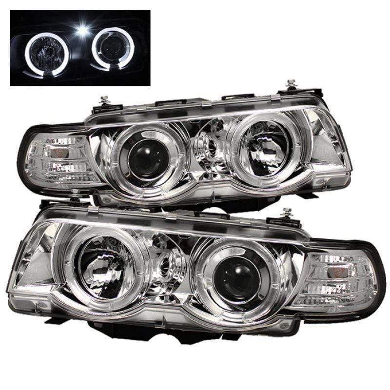 Spyder BMW E38 7-Series 99-01 Projector Headlights 1PC - Chrome