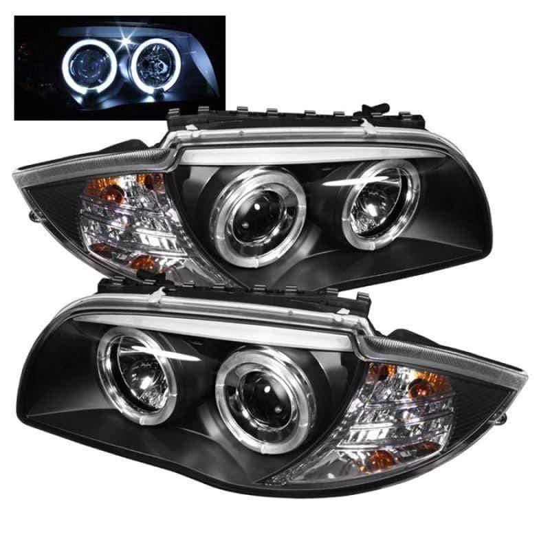 Spyder BMW E87 1-Series 08-11 Projector Headlights - Black