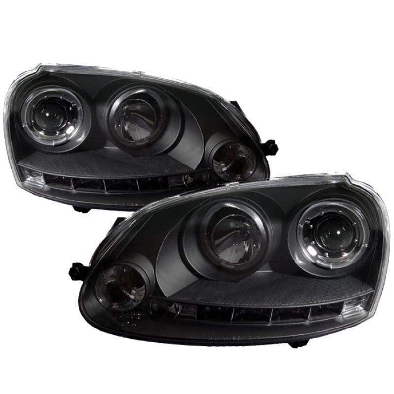 Spyder Volkswagen GTI 06-09 / Jetta 06-09 / Rabbit 06-09 Projector Headlights - Black