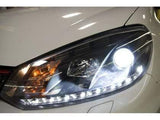 Spyder Volkswagen Golf / GTI 10-13 Projector Headlights - Black
