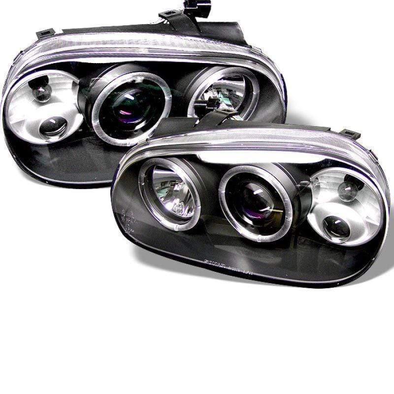 Spyder Volkswagen Golf IV 99-05 Projector Headlights - Black