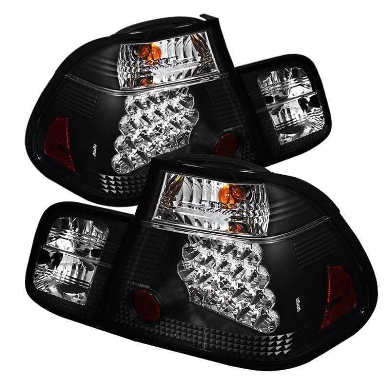 Spyder BMW E46 3-Series 02-05 4Dr Tail Lights - Black