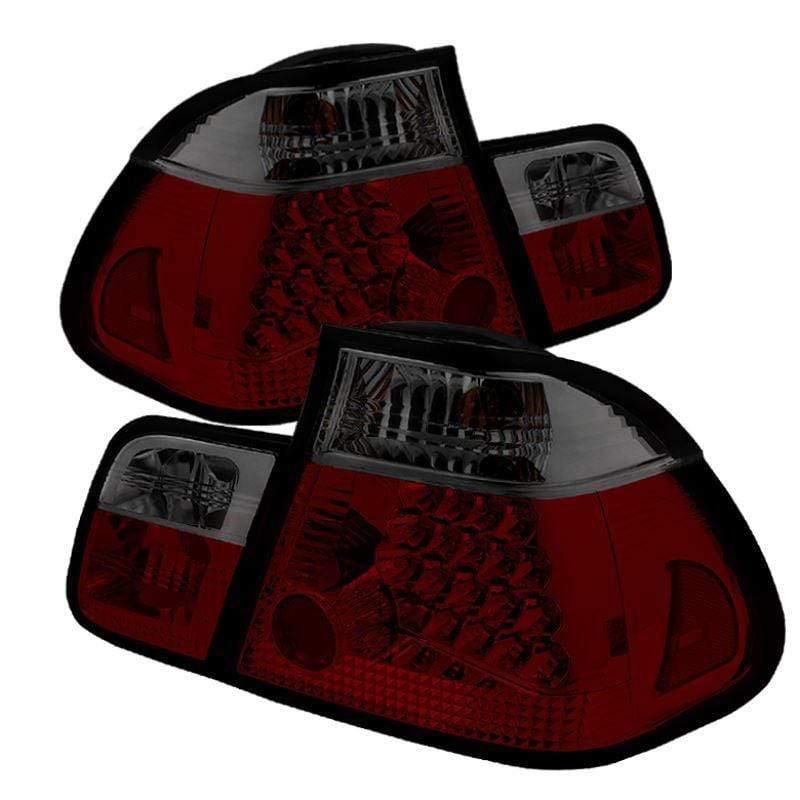 Spyder BMW E46 3-Series 02-05 4Dr Tail Lights - Red Smoke (NLA)