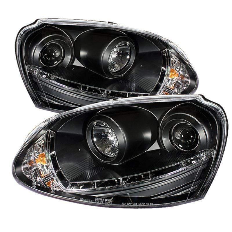 Spyder Volkswagen GTI 06-09 / Jetta 06-09 / Rabbit 06-09 Projector Headlights - Black