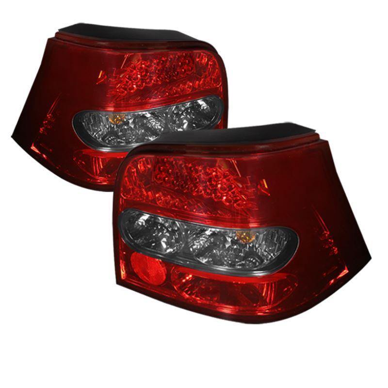 Spyder Volkswagen Golf 99-04 LED Tail Lights - Red Smoke