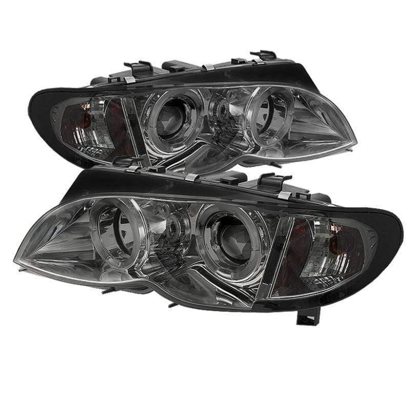 Spyder BMW E46 3-Series 02-05 4DR Projector Headlights 1PC - Smoke