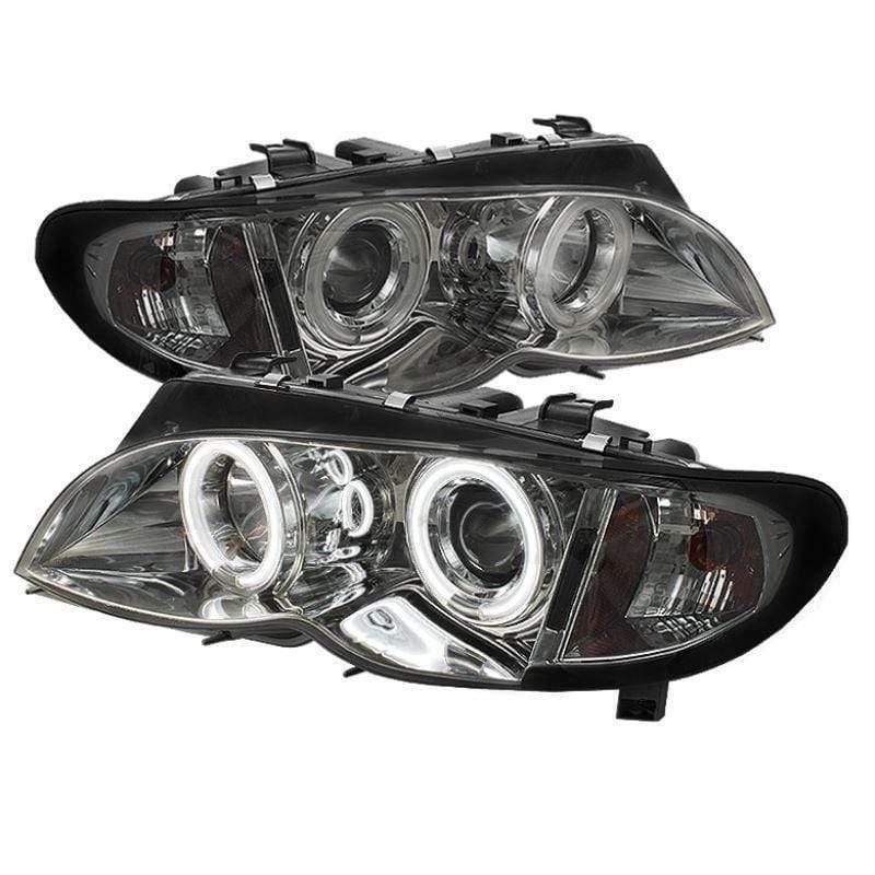 Spyder BMW E46 3-Series 02-05 4DR Projector Headlights 1PC - Smoke