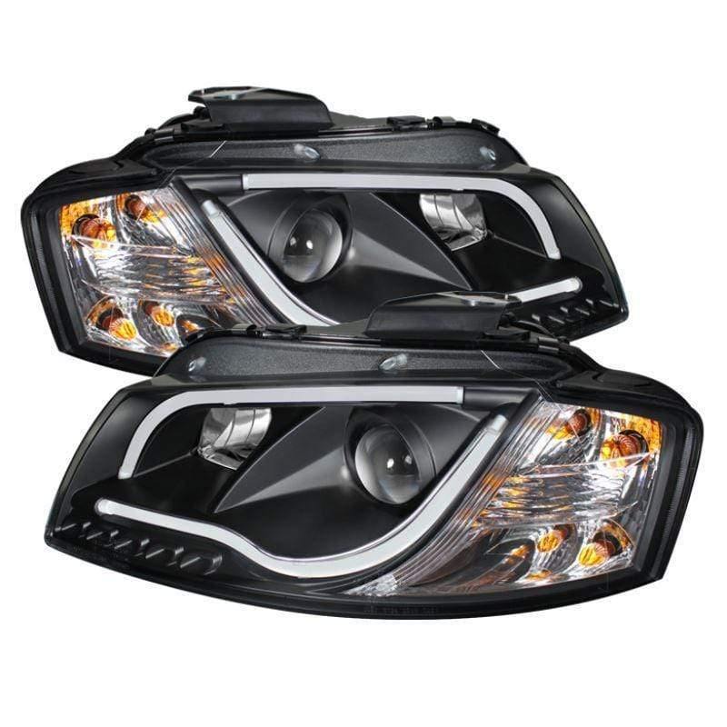 Spyder Audi A3 06-08 Projector Headlights - Black