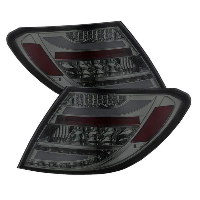 Spyder Mercedes Benz W204 C-Class 08-11 LED Tail Lights - Smoke