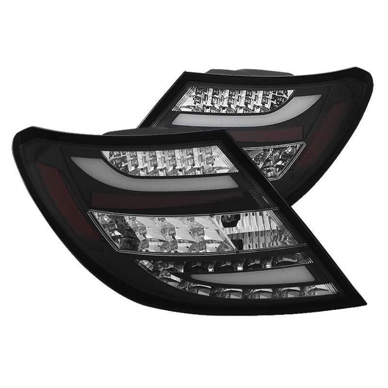 Spyder Mercedes Benz W204 C-Class 11-14 LED Tail Lights - Black