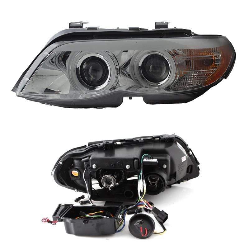 Spyder BMW X5 E53 2004-2006 Dual Projector Headlights LED - Smoke (NLA)