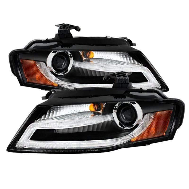 Spyder Audi A4 09-12 Projector Headlights LED - Black
