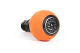 BFI GS2 Heavy Weight Shift Knob - Orange Alcantara - Black Anodized (Porsche 964-997 Fitment)