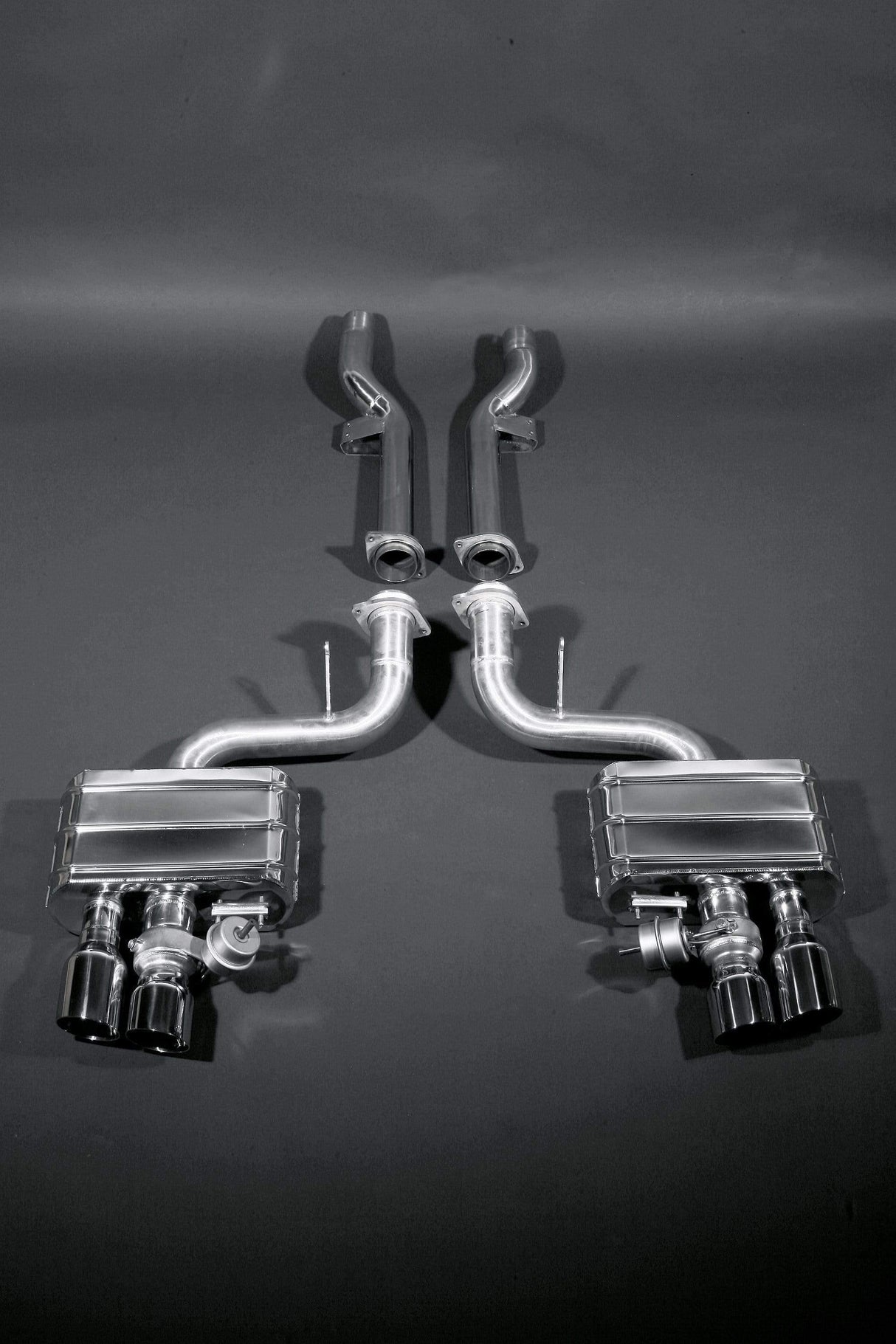 Ferrari 599 Valved Exhaust System with Cat Delete Pipes (No Remote) (NLA)
