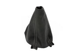 BFI Audi A4 B6/B7 Manual Shift Boot - Rosso Centaurus Leather - Black Stitch