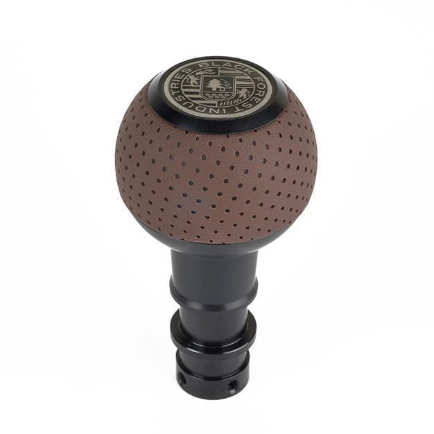 BFI GS2 Heavy Weight Shift Knob - Nougat Brown Air Leather (981 / 991 Porsche Fitment)