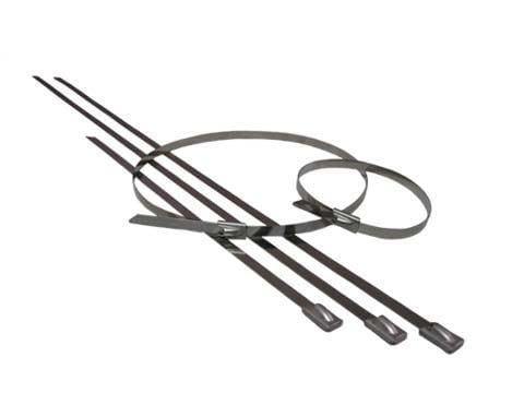 PTP Stainless Steel Locking Ties 32 x 21" | Chrome