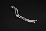 Porsche Cayenne Turbo 2019+ (536) Valved Catback Exhaust System, MidSilencer Delete, Carbon Tips, with E2P