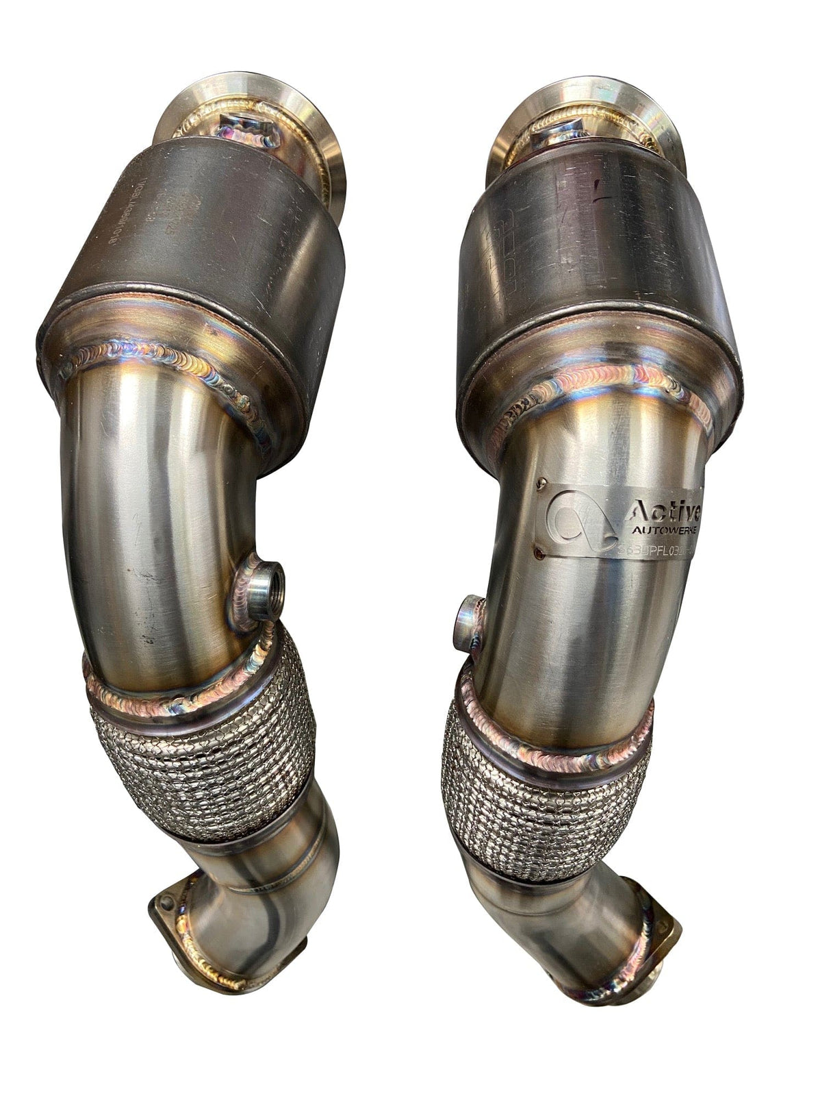 Active Autowerke Downpipes w/ GESI G-Sport Cat - X5M / X6M / X5 / X6 (S63 / N63)