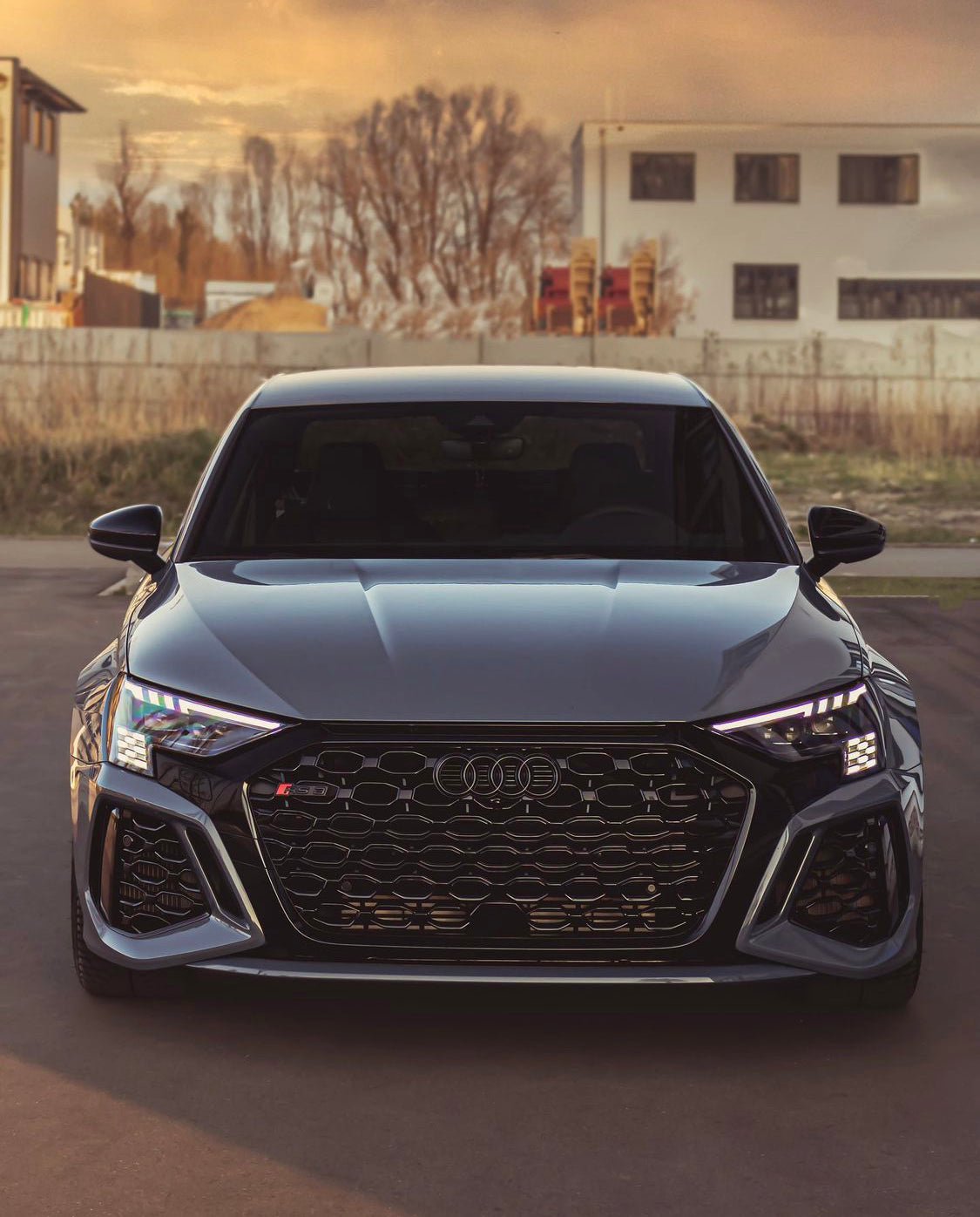 Audi RS3 Honeycomb Front Grille | (2021-2023) 8Y A3/S3