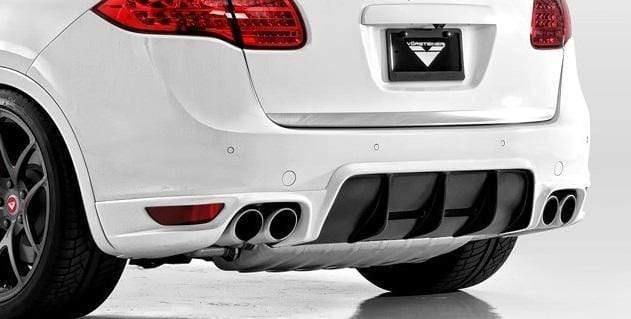 VBR V-CT Carbon Fiber Aero Rear Bumper | Diffuser - 958 Cayenne (w/o Lane Assist)