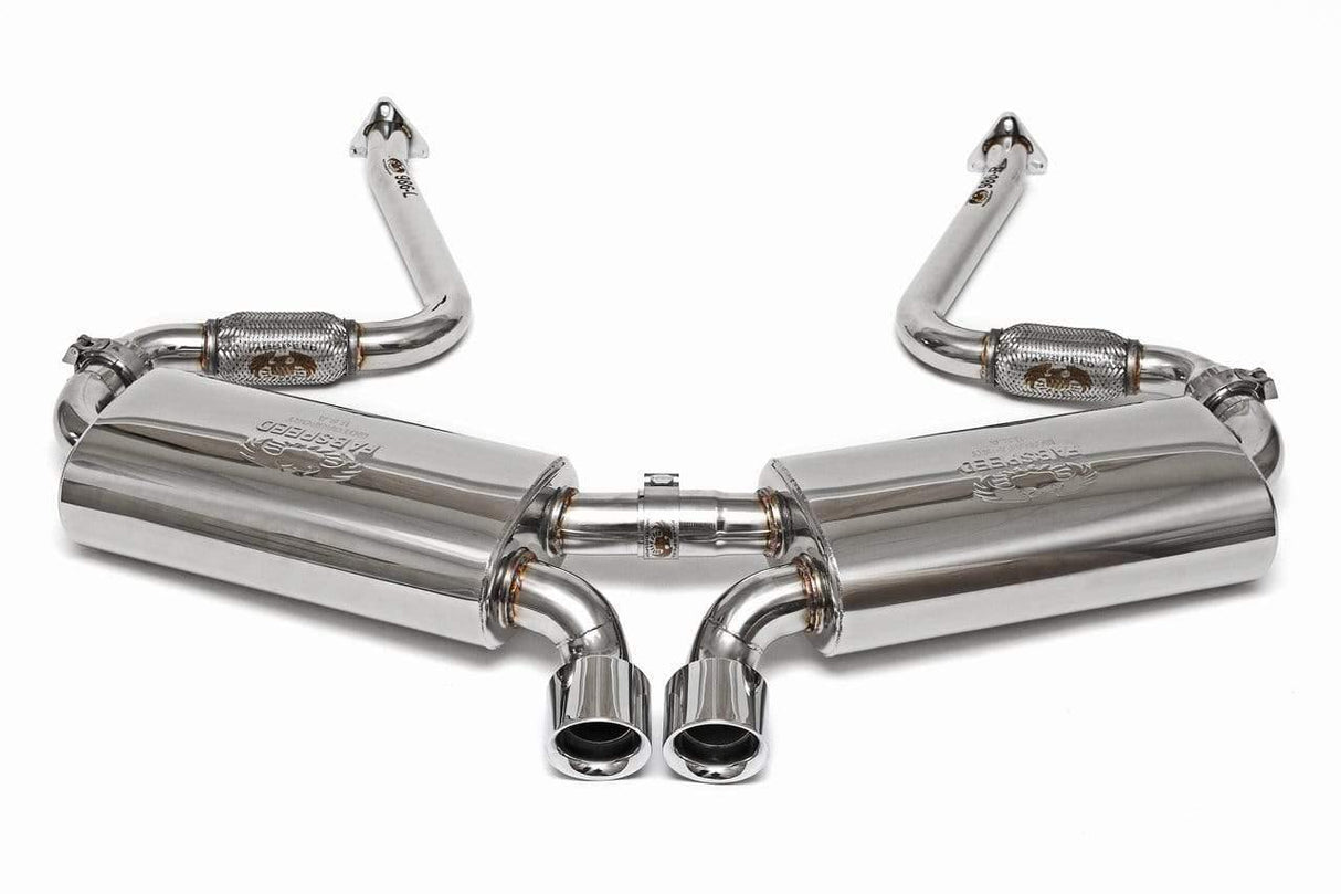 Fabspeed Maxflo Exhaust System - Porsche 986 Boxster/S - 1997-1999 - Race - Polished Chrome