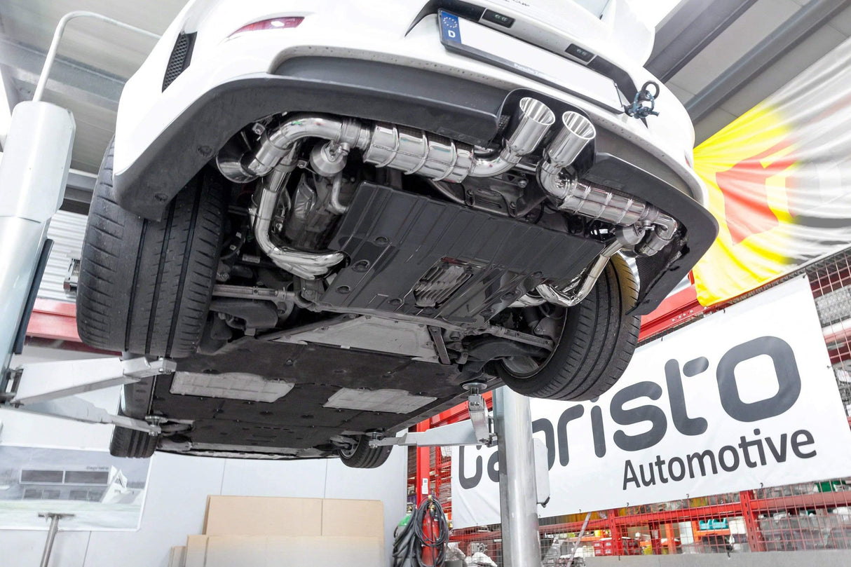 Porsche 991.1 GT3/RS - Complete Racing Valve Exhaust, Header with 200 Cell Sport Cat, & Carbon Underbody Cover (with CES-3 Remote)