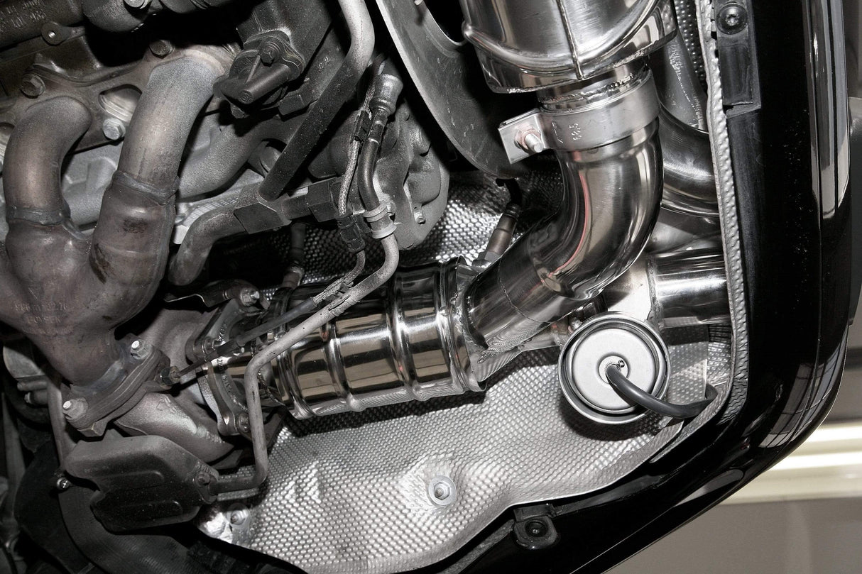 Porsche 997 Turbo/Turbo S/GT2/GT2 - RS Complete Valved Exhaust & 200 Cell Sport Cats (with CES-3 Remote) with Ceramic Coated End Pipes