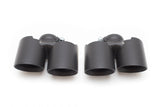 Fabspeed Deluxe Quad Style Tips (Satin Black) - Porsche 997.2 Carrera