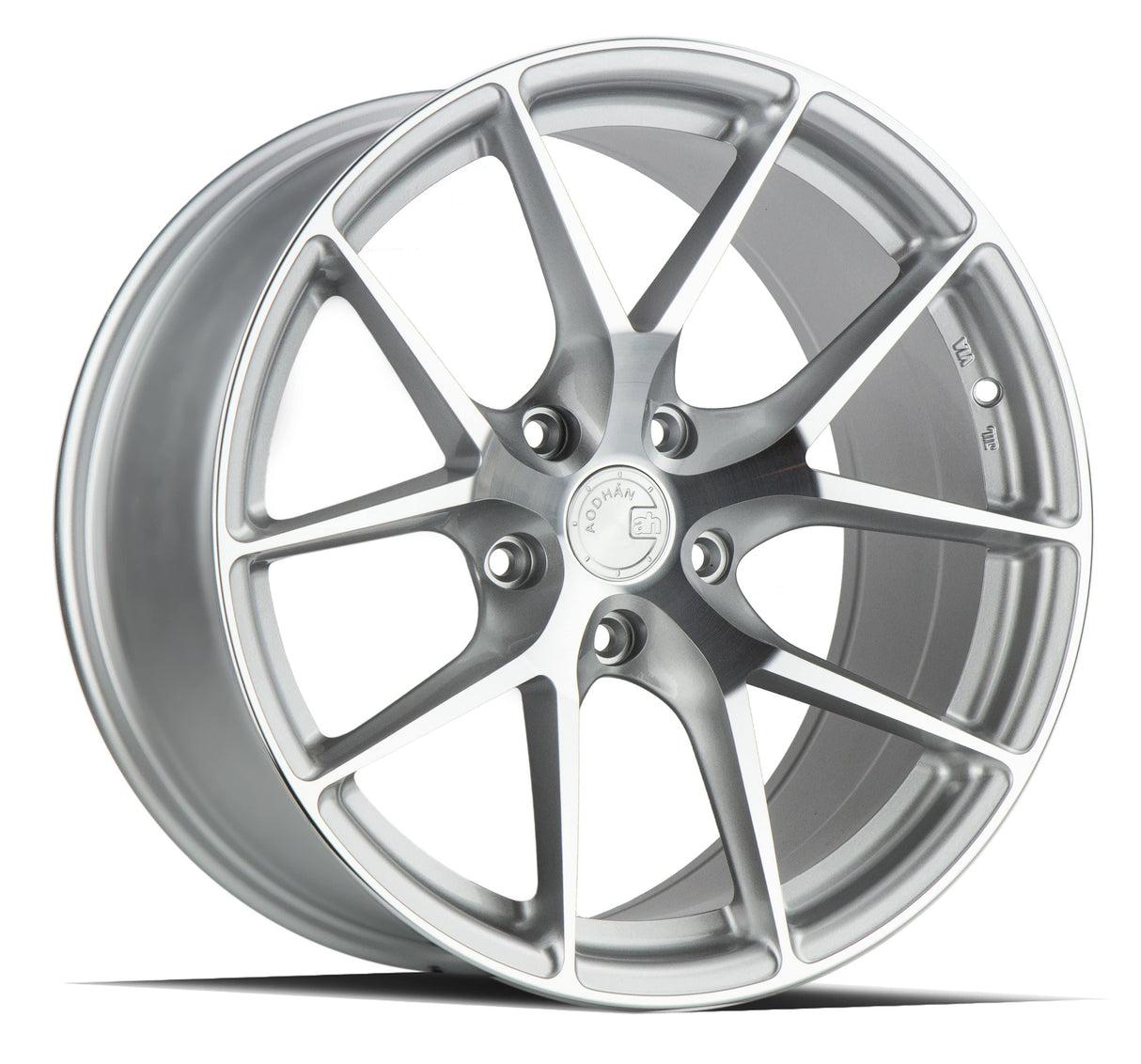 Aodhan AFF7 20" 5x112 Gloss Silver Machined Face