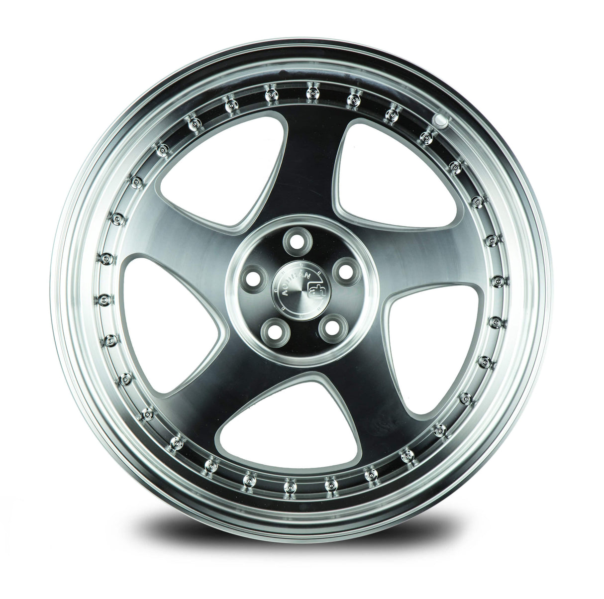Aodhan AH01 18" 5x114.3 Silver Machined Face And Lip