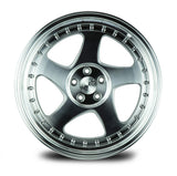 Aodhan AH01 18" 5x114.3 Silver Machined Face And Lip
