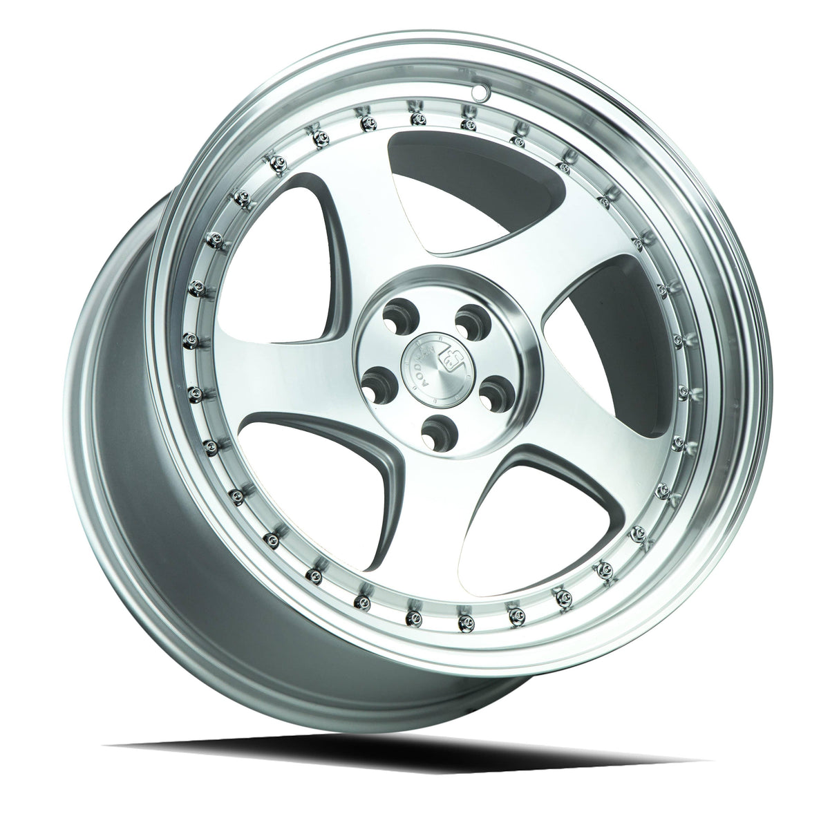 Aodhan AH01 18" 5x114.3 Silver Machined Face And Lip