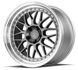 Aodhan AH02 17" 4x100/114.3 Hyper Black w/ Machined Lip