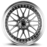 Aodhan AH02 19" 5x114.3 Hyper Black w/ Machined Lip