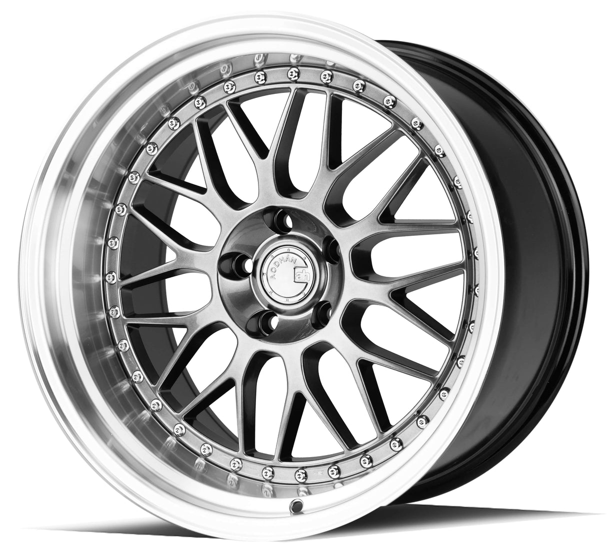 Aodhan AH02 19" 5x114.3 Hyper Black w/ Machined Lip