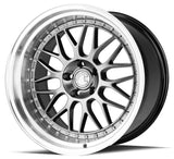 Aodhan AH02 19" 5x114.3 Hyper Black w/ Machined Lip
