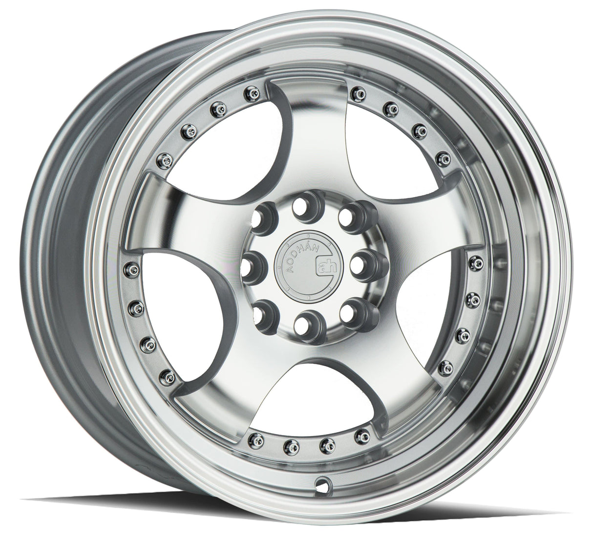 Aodhan AH03 15" 4x100/114.3 Silver Machined Face And Lip